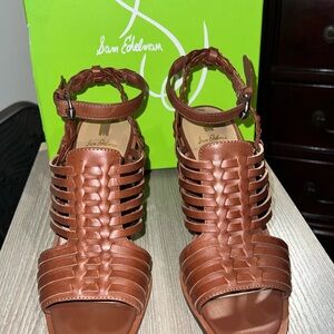 Sam Edelman Tan Woven Holland Sandals